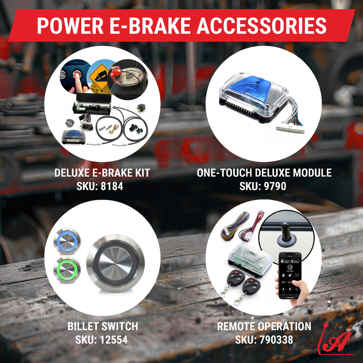 eBRAKE PRO+ Power Remote Mount Emergency Parking Brake Kit With Motor Control