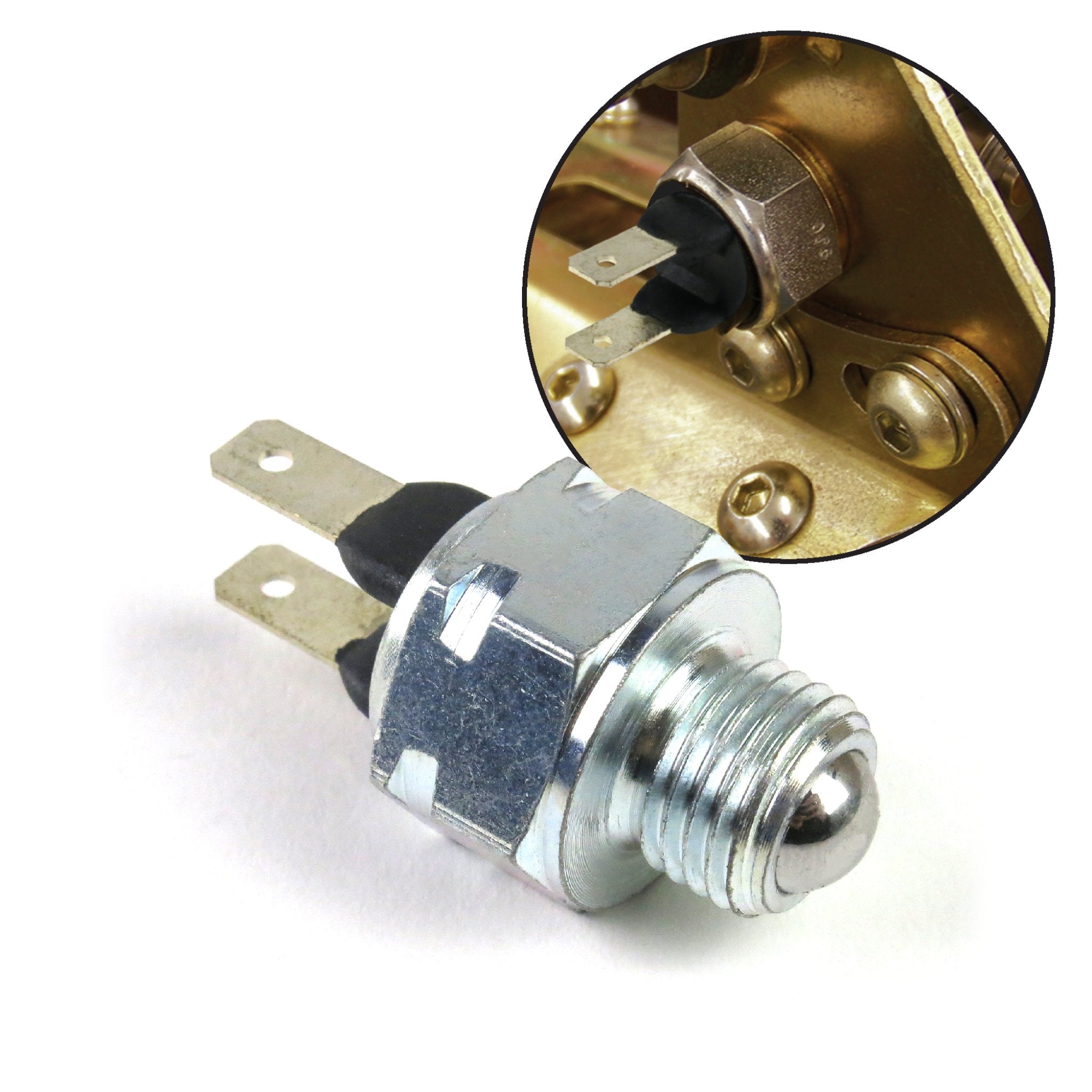 American Shifter Neutral Safety Switch - Heavy-Duty Silver Zinc Coated Machined