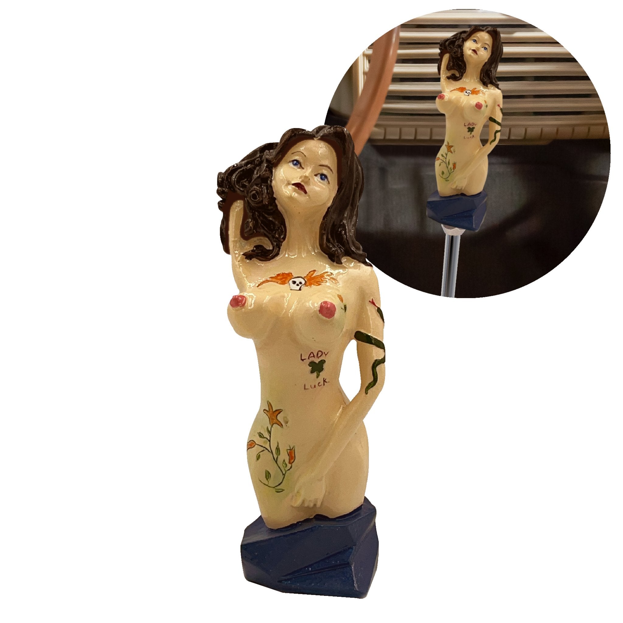 Cindy Brunette Naked Lady Custom Shift Knob Handcrafted Limited Edition Run