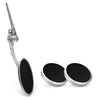 Chromed Billet Firewall Mount Gas Pedal & 2 Round Brake/Clutch Pedals