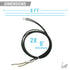 2 Heavy-Duty Emergency Hand Brake Cable Kit -Teflon Housing -Adjustable Hardware