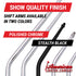 Shift Lever Arm - Solid One-Piece Chrome or Black Steel Automatic Stick - Choose Length, Style & Finish