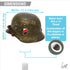 German WII Helmet Custom Shift Knob Handcrafted Limited Edition - Hot Rod