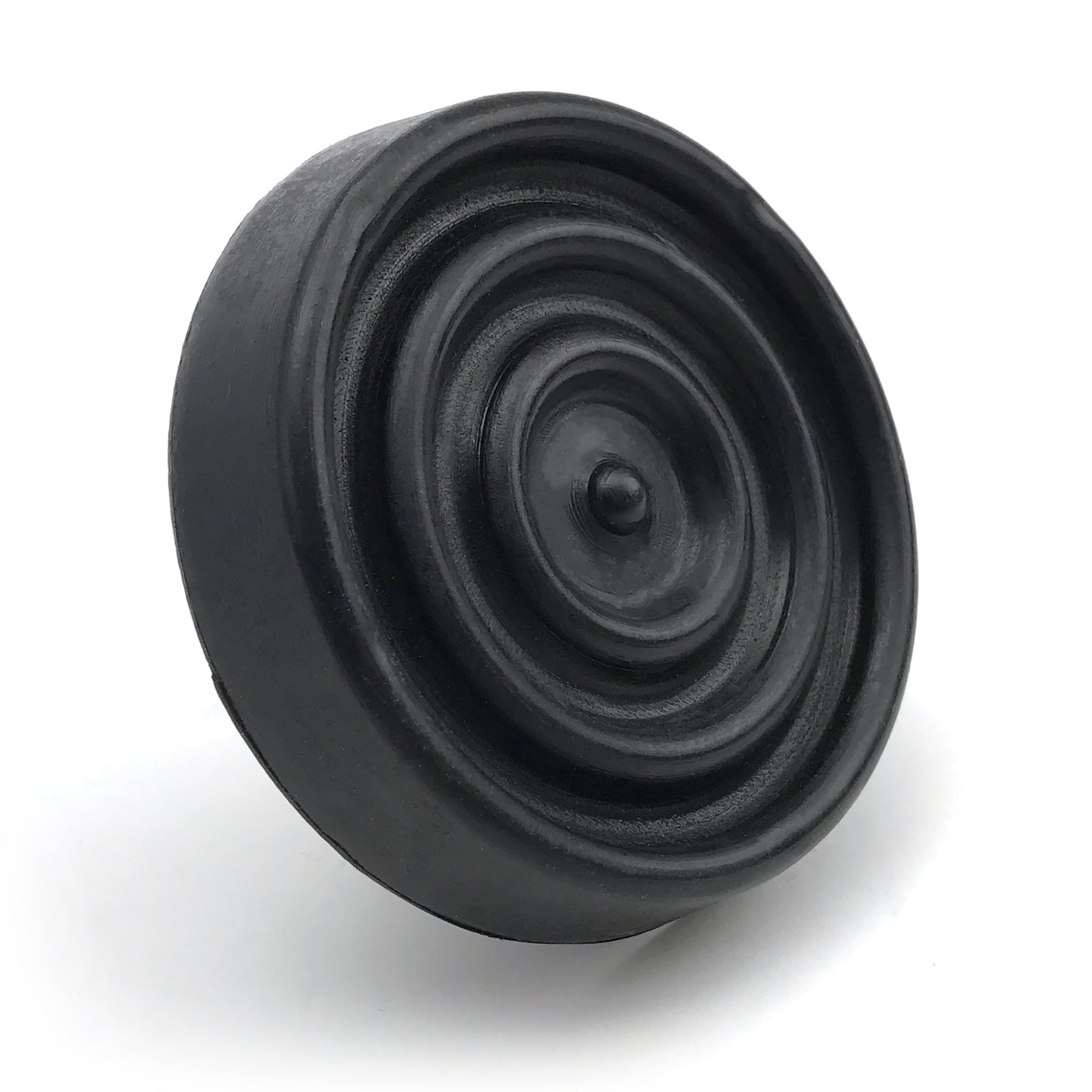 1901-1907 Oldsmobile Curved Dash round rubber brake pedal pad 3.25 inch dia 1/2 inch mounting stud rat rod Hot Rod
