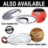 Billet Chrome Oval AC Air Conditioning Heater Dash Vent Universal Hood Louver