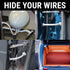 12" Billet Aluminum & Stainless Steel Braided Door Loom Wire Hose Conduit Pair