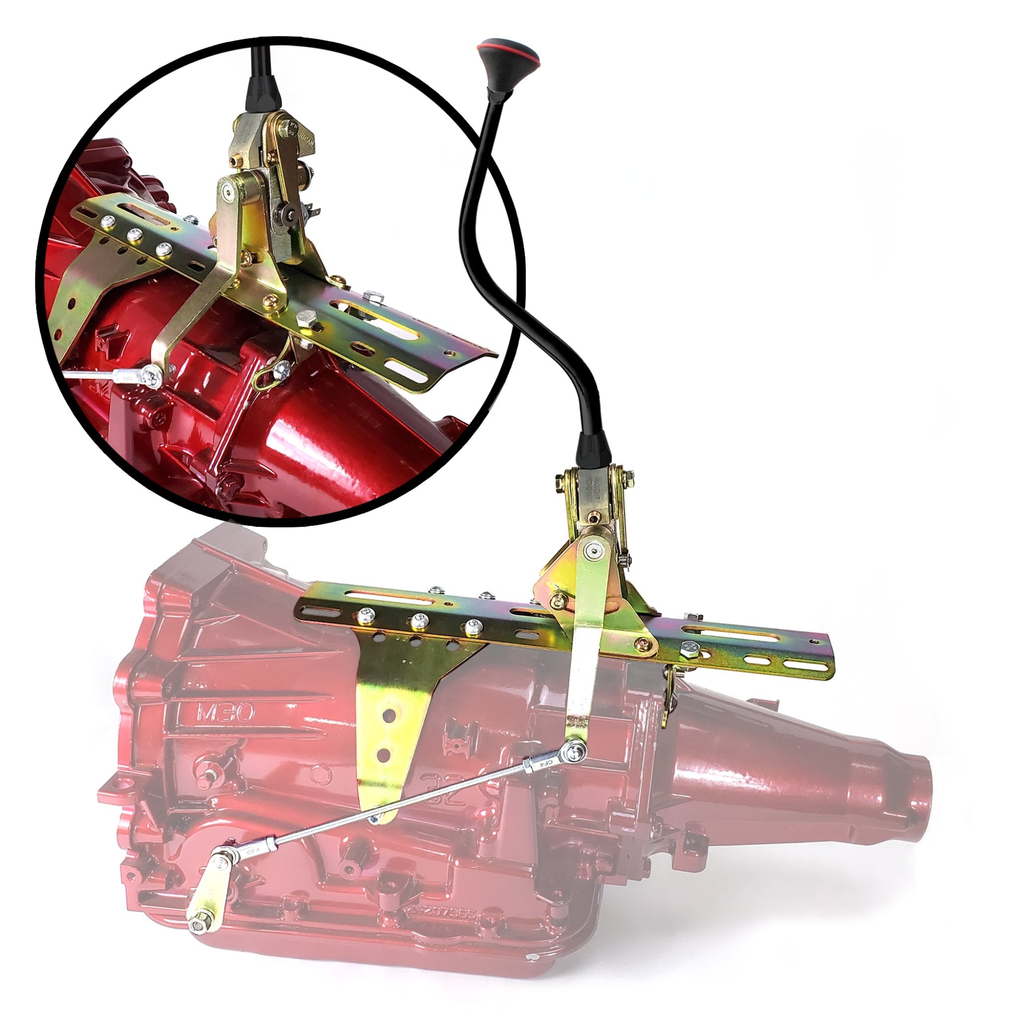 1960-1964 Toyota Corona Dual Action Push Button Transmission Shifter Kit for GM Powerglide