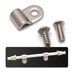 Single Stainless Steel Brake / Fuel Line Clamps - Pack of 12 with Hardware