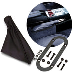 Horizontal Shift or Emergency Brake Boot with Oval Beauty Trim Ring