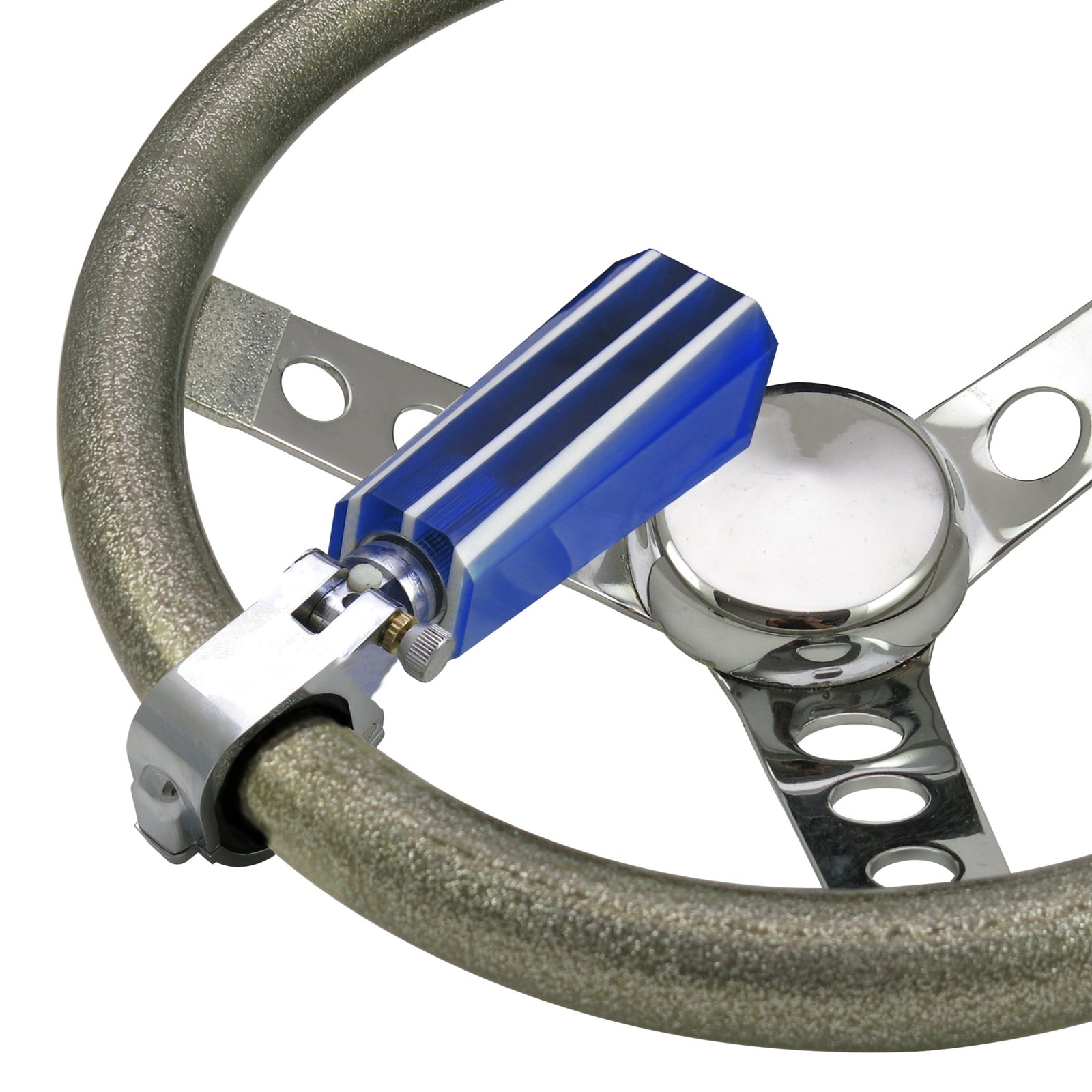 Blue Stripe Stix Custom 2 Position Suicide Brody Necker Knob for Steering Wheel
