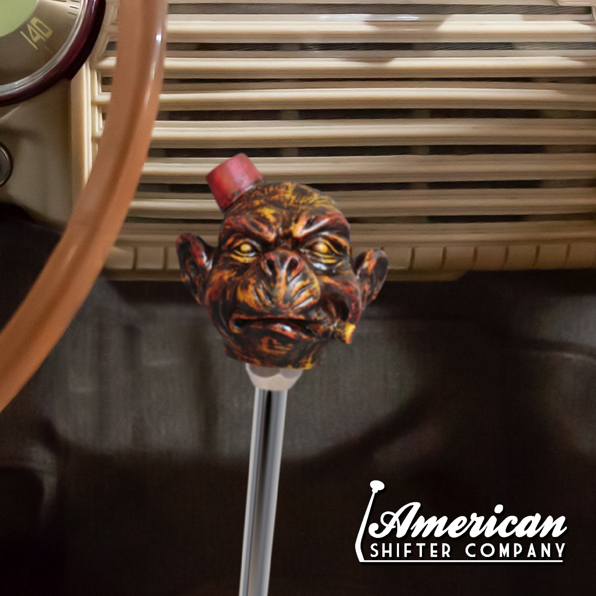 Boss Monkey Custom Shift Knob Handcrafted Limited Edition Hot Rod Cigar Toque