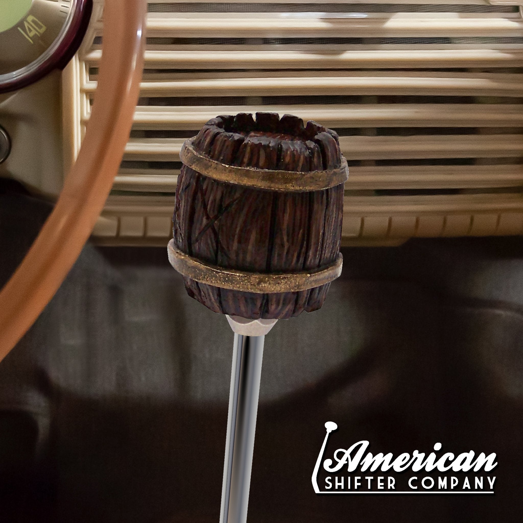 Vintage Keg Barrel Custom Shift Knob Handcrafted - Limited Edition Universal Fit