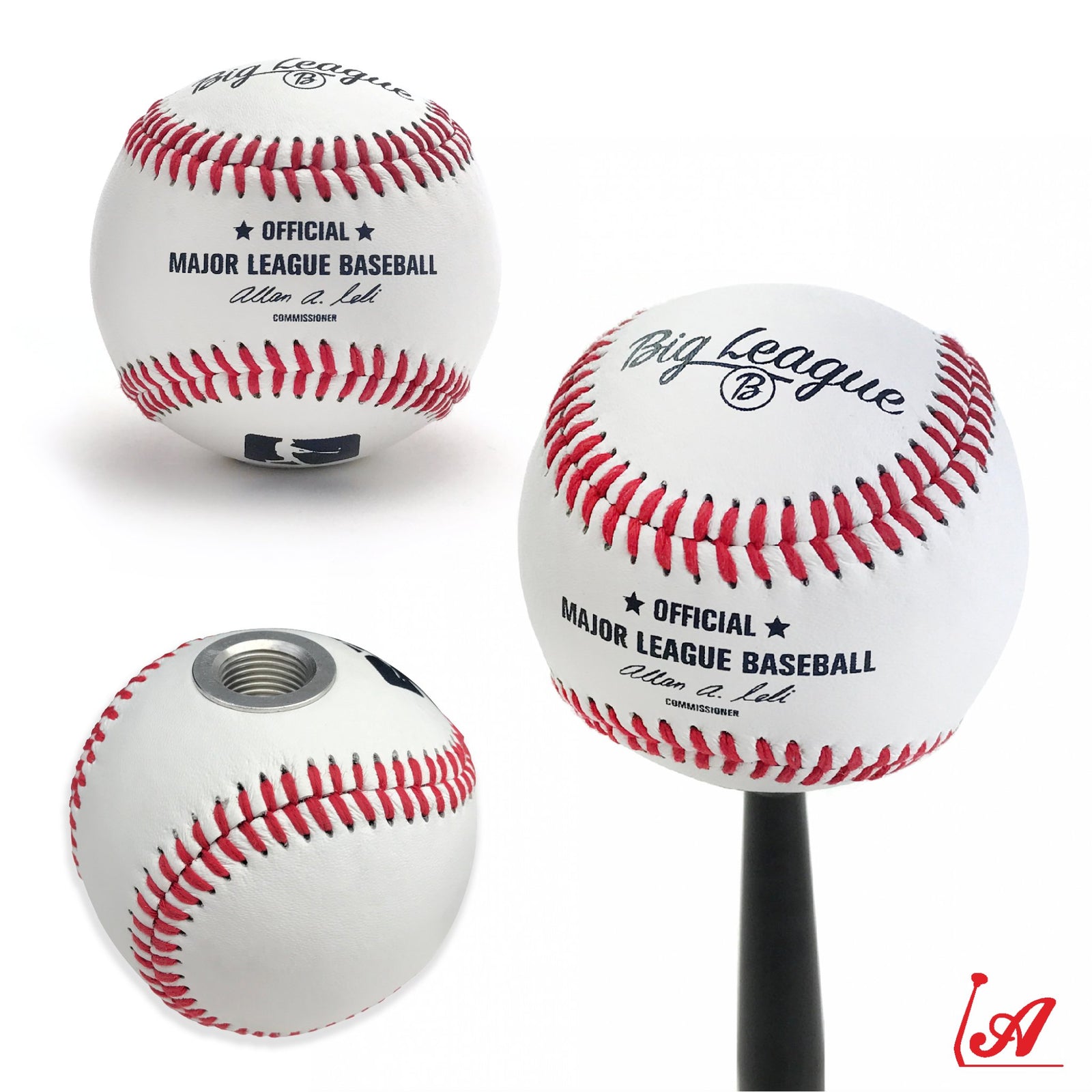 Official Big League Baseball Transmission Gear Shift Knob with Insert