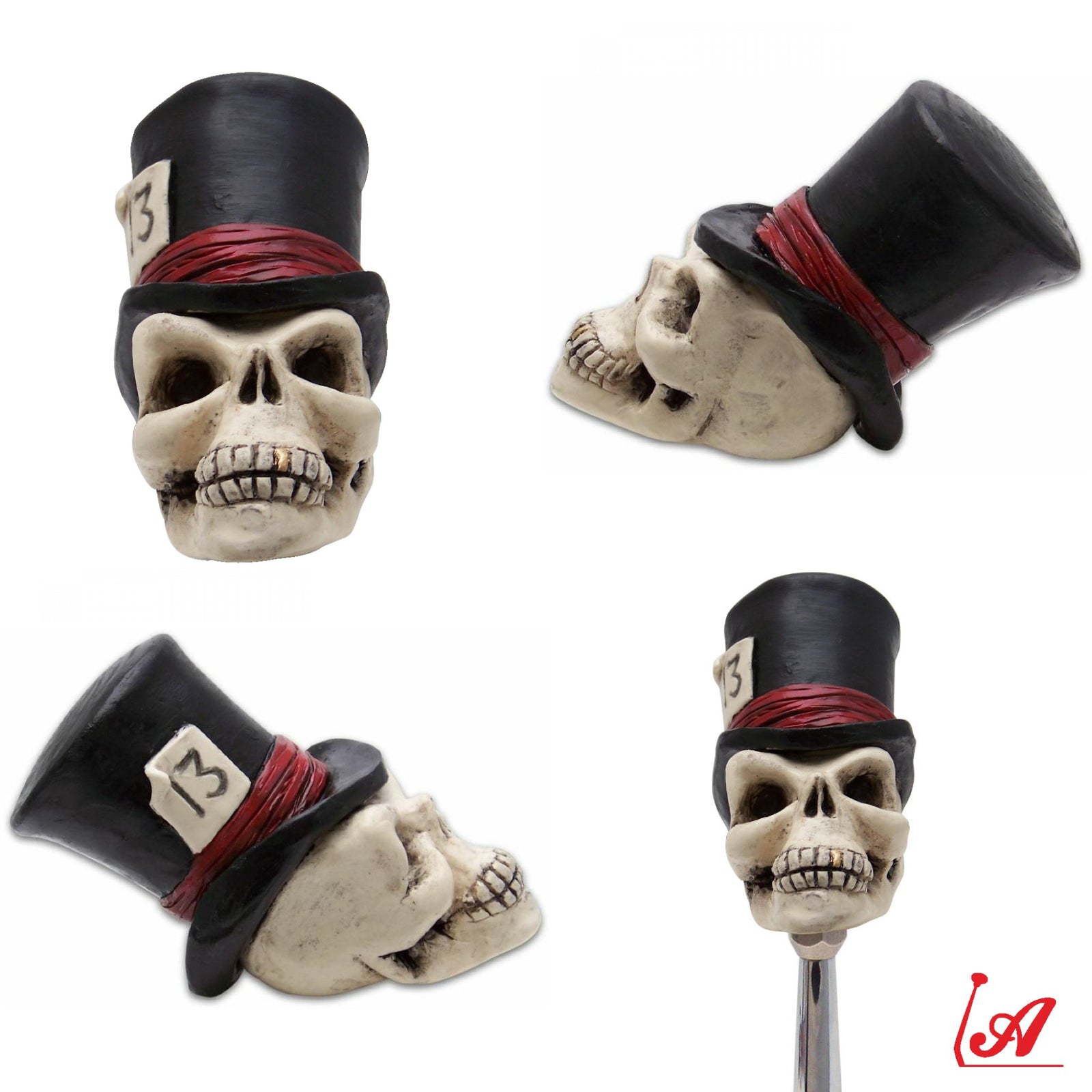Timmy the Top Hat Skull Custom Shift Knob Handcrafted Limited Edition - Hot Rod
