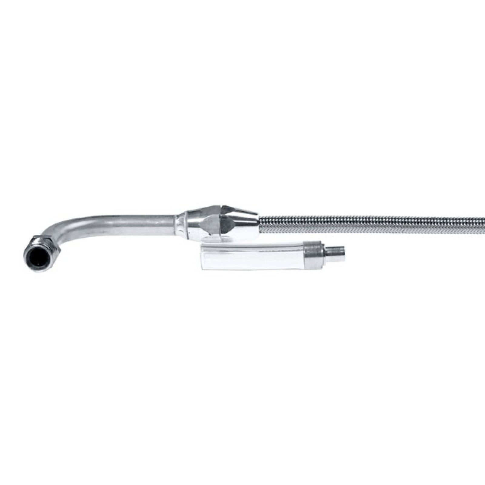 Billet Transmission Dipstick Dual Mount fits Ford C4 Pan Mount Stainless Braided