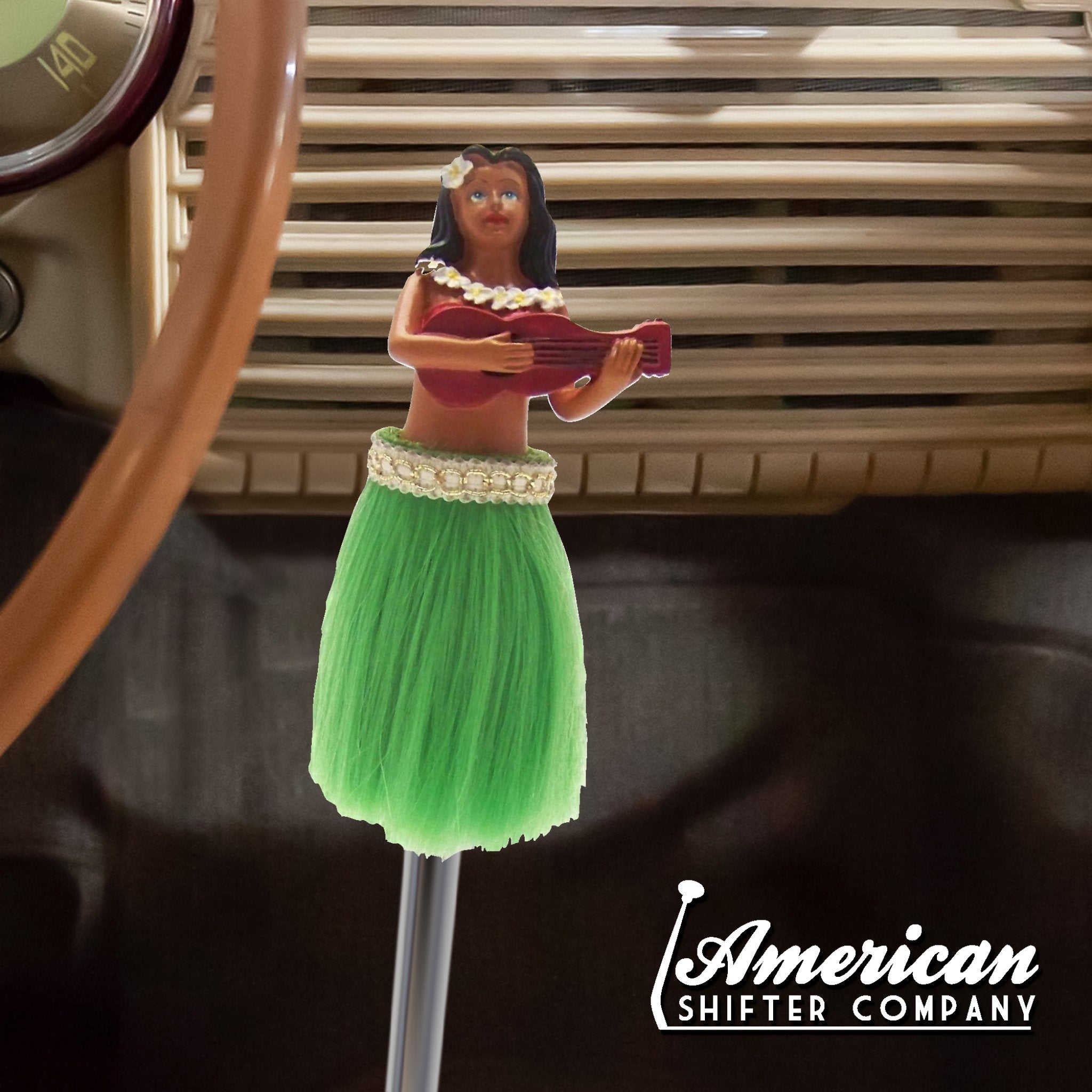 LaiLai the Hula Girl Custom Shift Knob Handcrafted Limited Edition Hot Rod