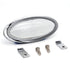 Billet Chrome Oval Universal Bright LED Interior Dome Light Courtesy Map Trunk