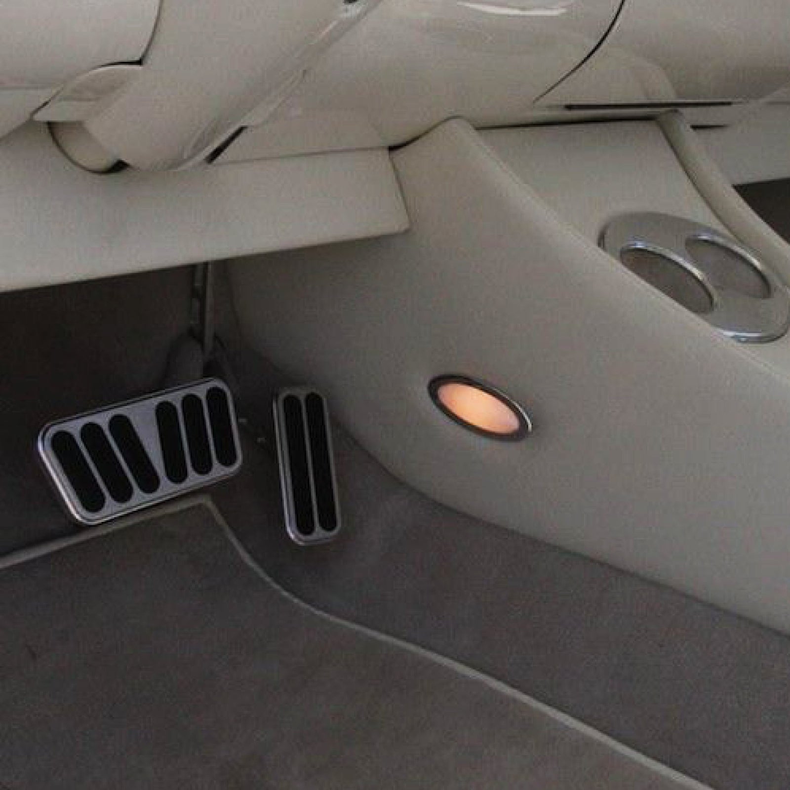 Billet Chrome Oval Universal Bright LED Interior Dome Light Courtesy Map Trunk