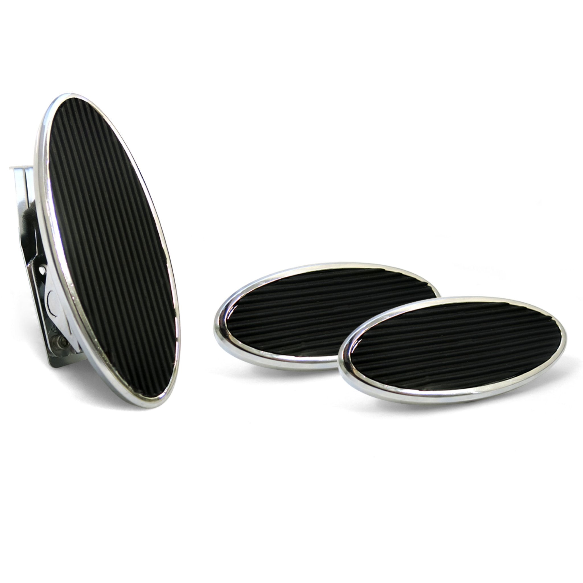Billet Floor Mount Gas Pedal & 2 Small Oval Brake/Clutch Pedals