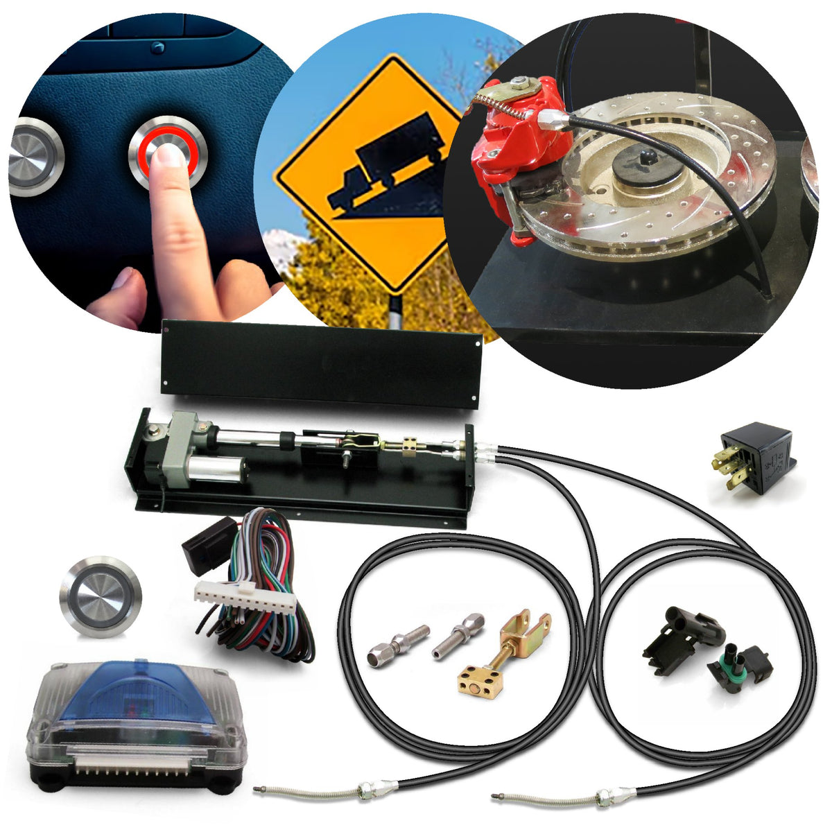 2017-Present Chang'an CS55 eBRAKE PRO+ Power Remote Mount Emergency Parking Brake Kit With Motor Control
