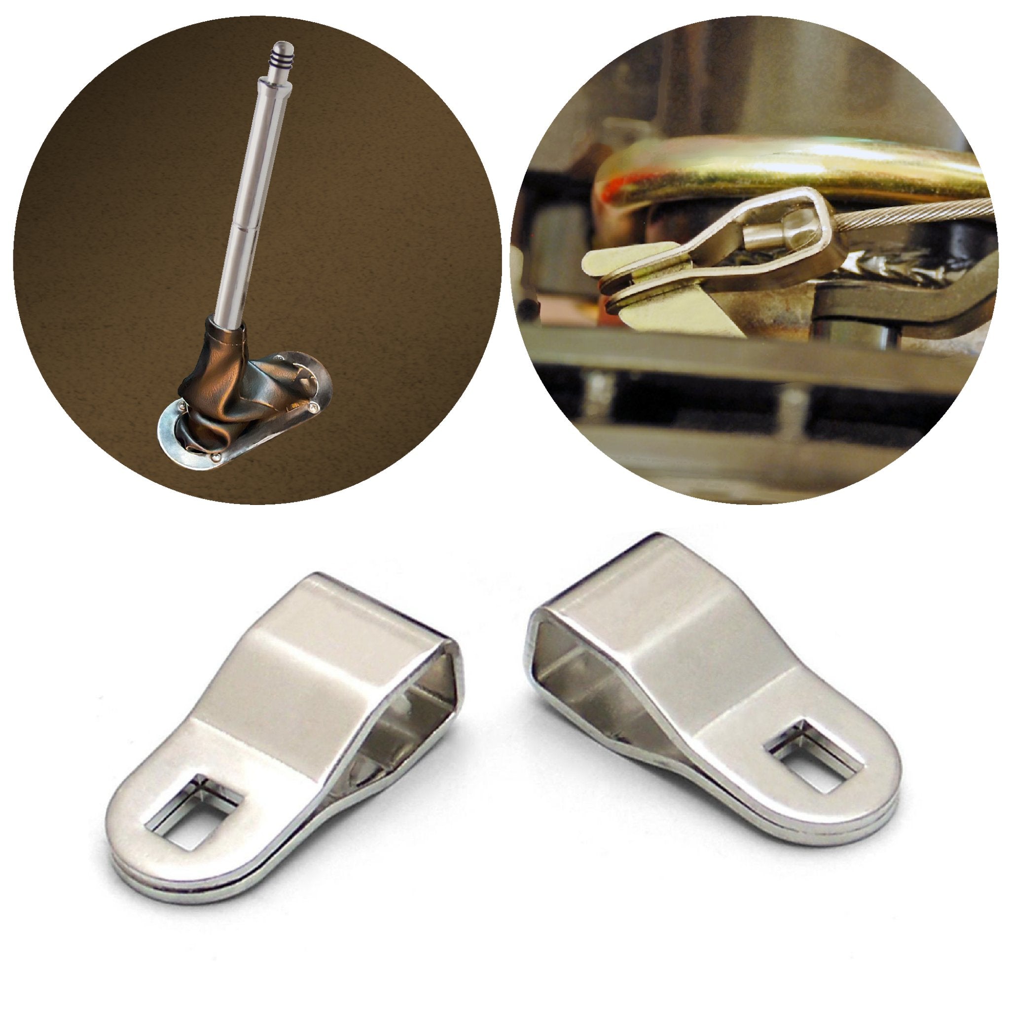 Heavy-Duty Rear Disk Clevis Kit for GM Chevy - Includes One Stainless Steel Pair
