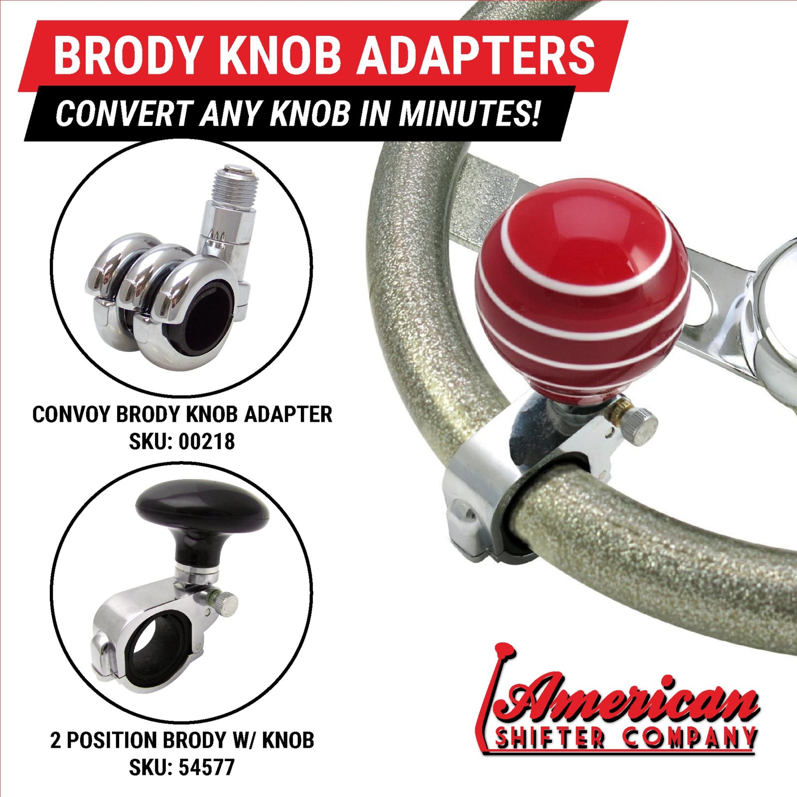 Super Stripe Translucent Custom Shift Knob with Candy-Like Appearance -2.25”