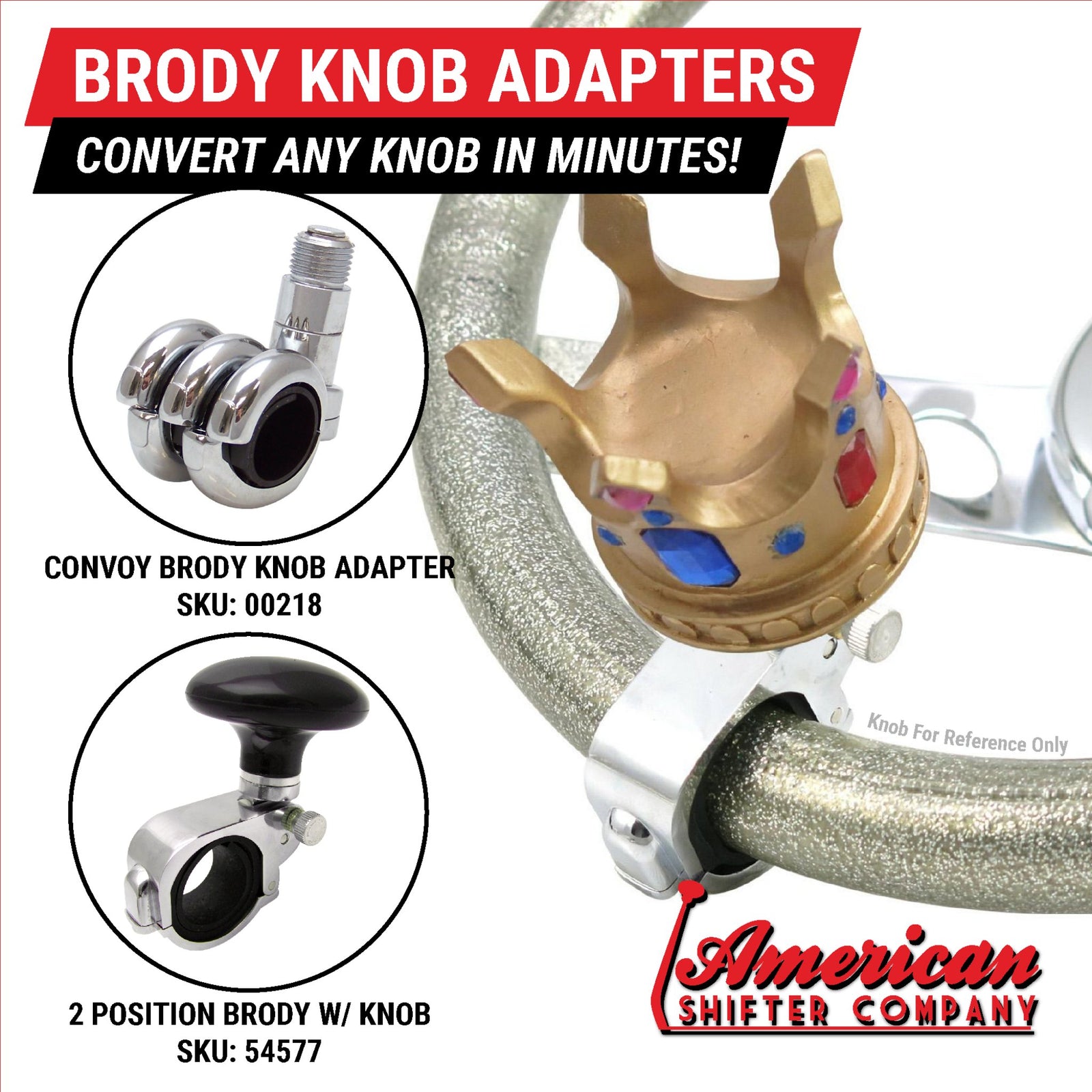 Royal Crown Custom Shift Knob Handcrafted-Limited Edition-Universal Fit Hot Rod
