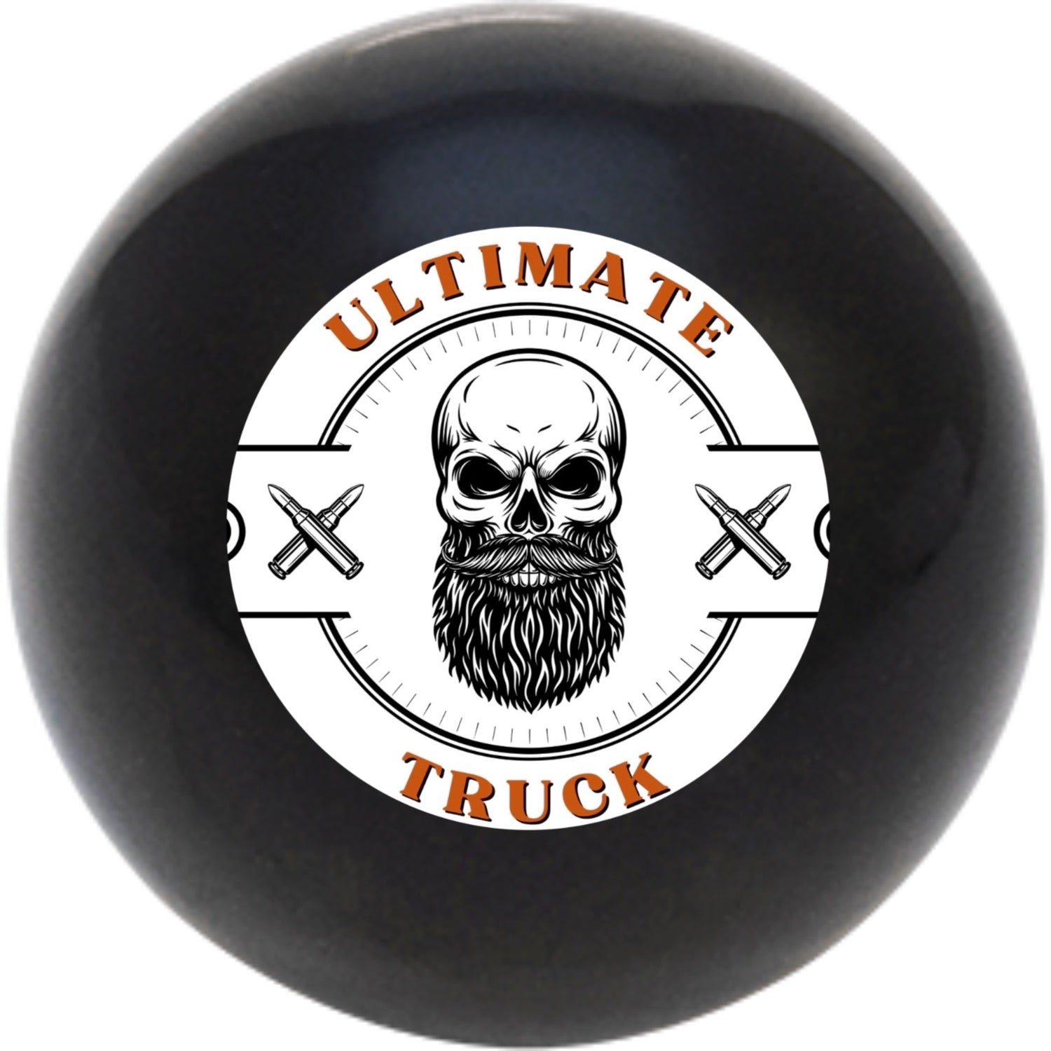 Custom Printed Solid Billiard Pool Cue Ball Shift Knob with Steel M16 x 1.5 Insert 471