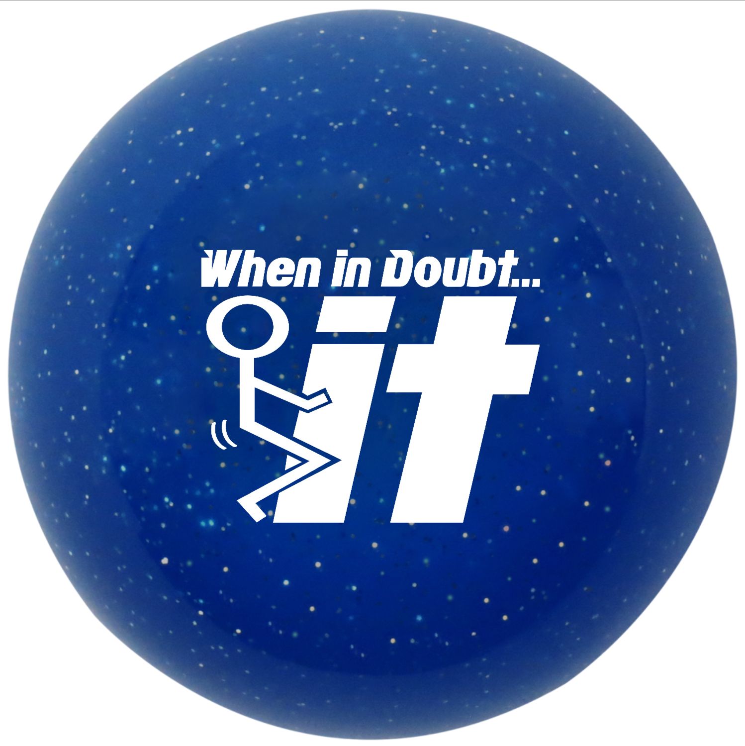 Custom Printed Translucent Metal Flake Sparkle Retro Vintage Round Shift Knob with 16mm x 1.5 Insert 240