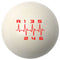 Custom Printed Solid Billiard Pool Cue Ball Shift Knob with Steel M16 x 1.5 Insert 244