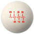 Custom Printed Solid Billiard Pool Cue Ball Shift Knob with Steel M16 x 1.5 Insert 244