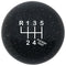 Custom Printed Translucent Metal Flake Sparkle Retro Vintage Round Shift Knob with 16mm x 1.5 Insert 253