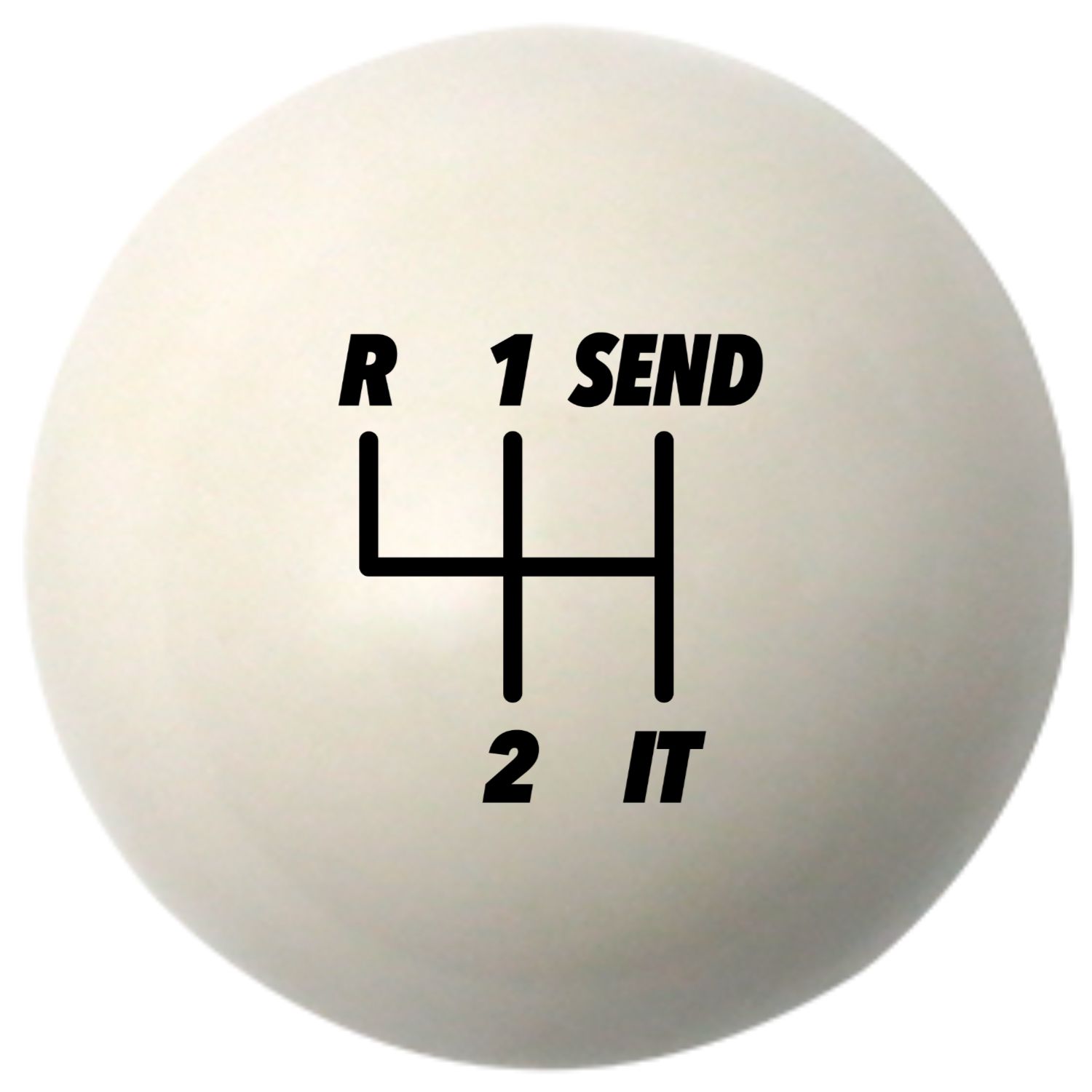 Custom Printed Solid Billiard Pool Cue Ball Shift Knob with Steel M16 x 1.5 Insert 344