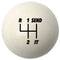 Custom Printed Solid Billiard Pool Cue Ball Shift Knob with Steel M16 x 1.5 Insert 344