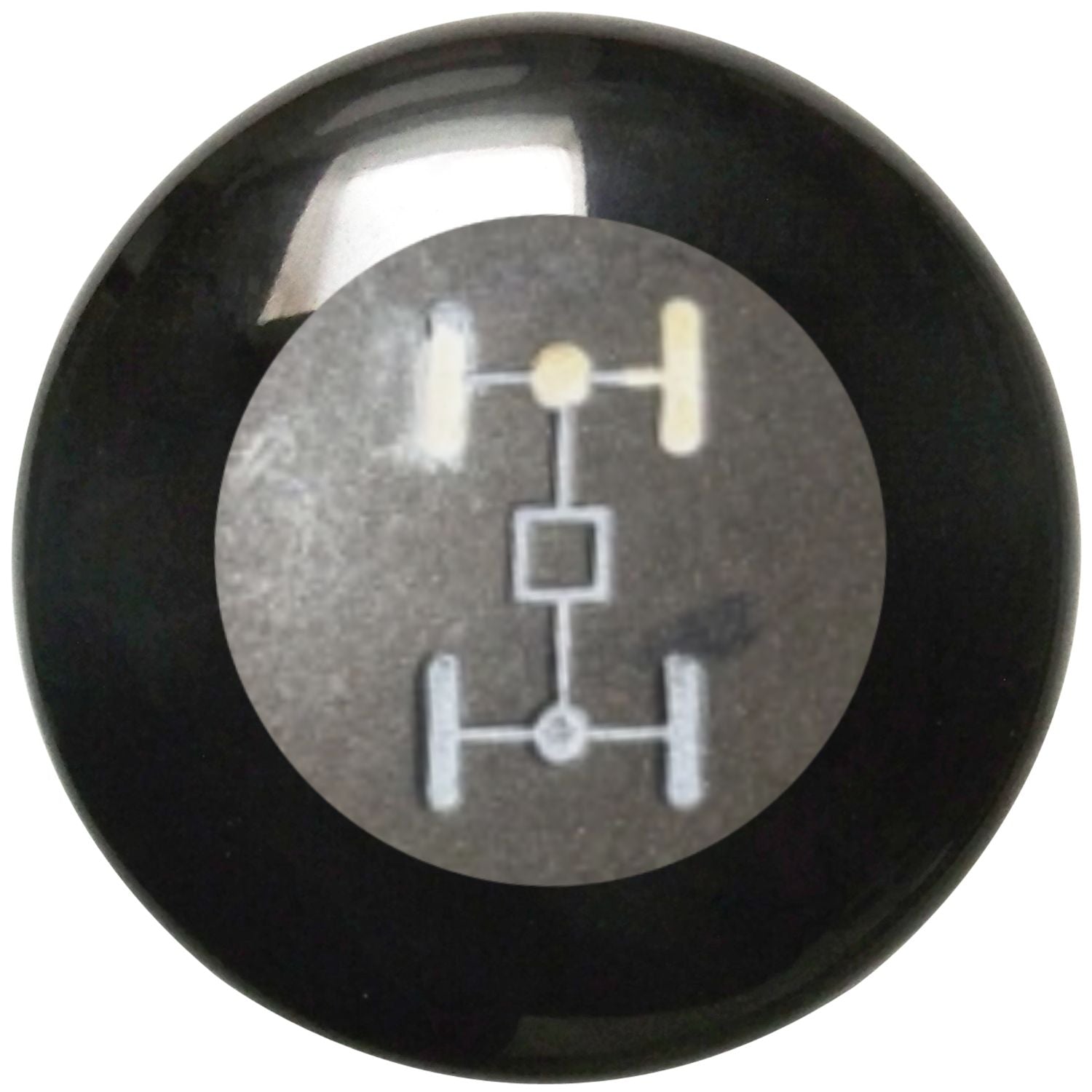 Custom Printed Retro Mushroom Series Custom Shift Knob with M16 x 1.5 Insert 387