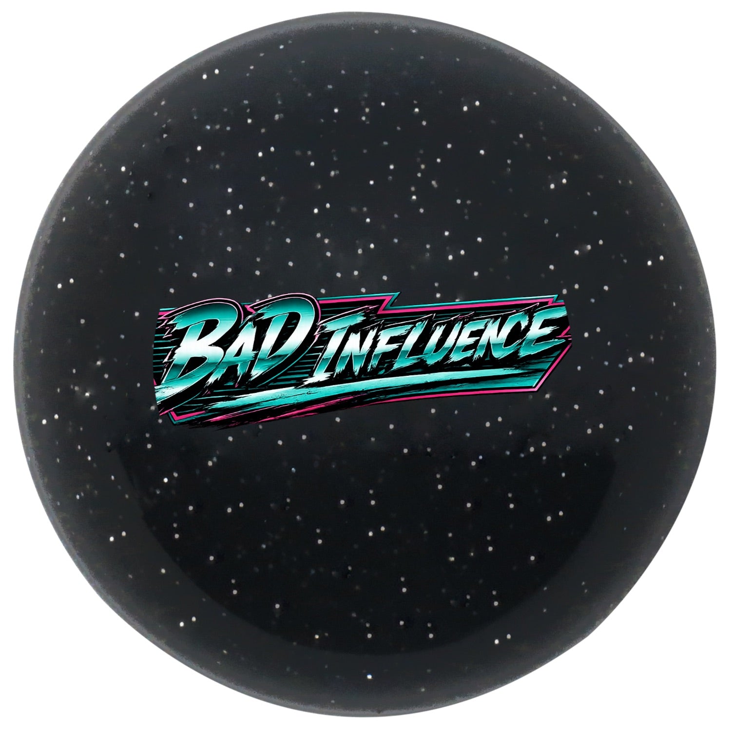 Custom Printed Translucent Metal Flake Sparkle Retro Vintage Round Shift Knob with 16mm x 1.5 Insert 263