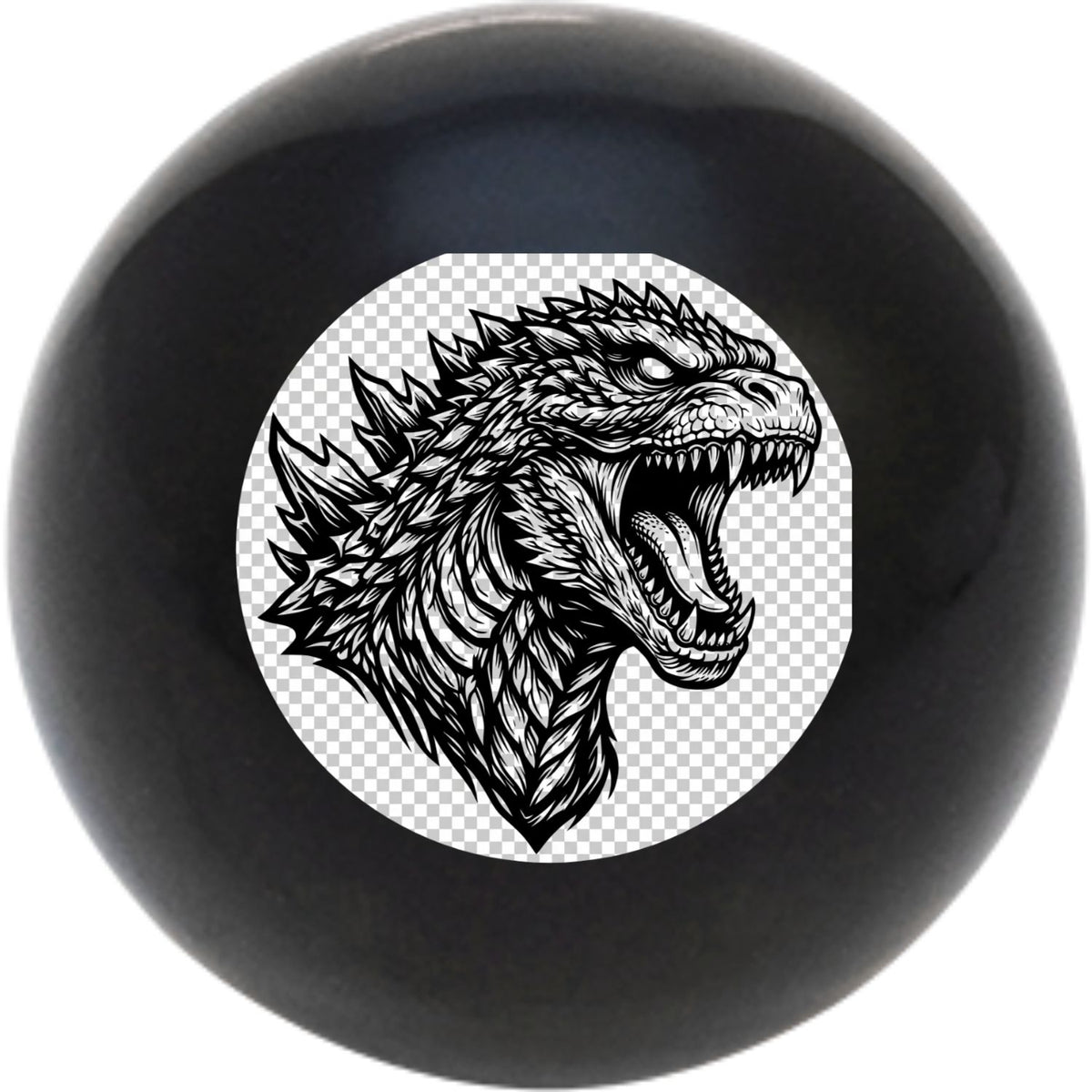 Custom Printed Solid Billiard Pool Cue Ball Shift Knob with Steel M16 x 1.5 Insert 404