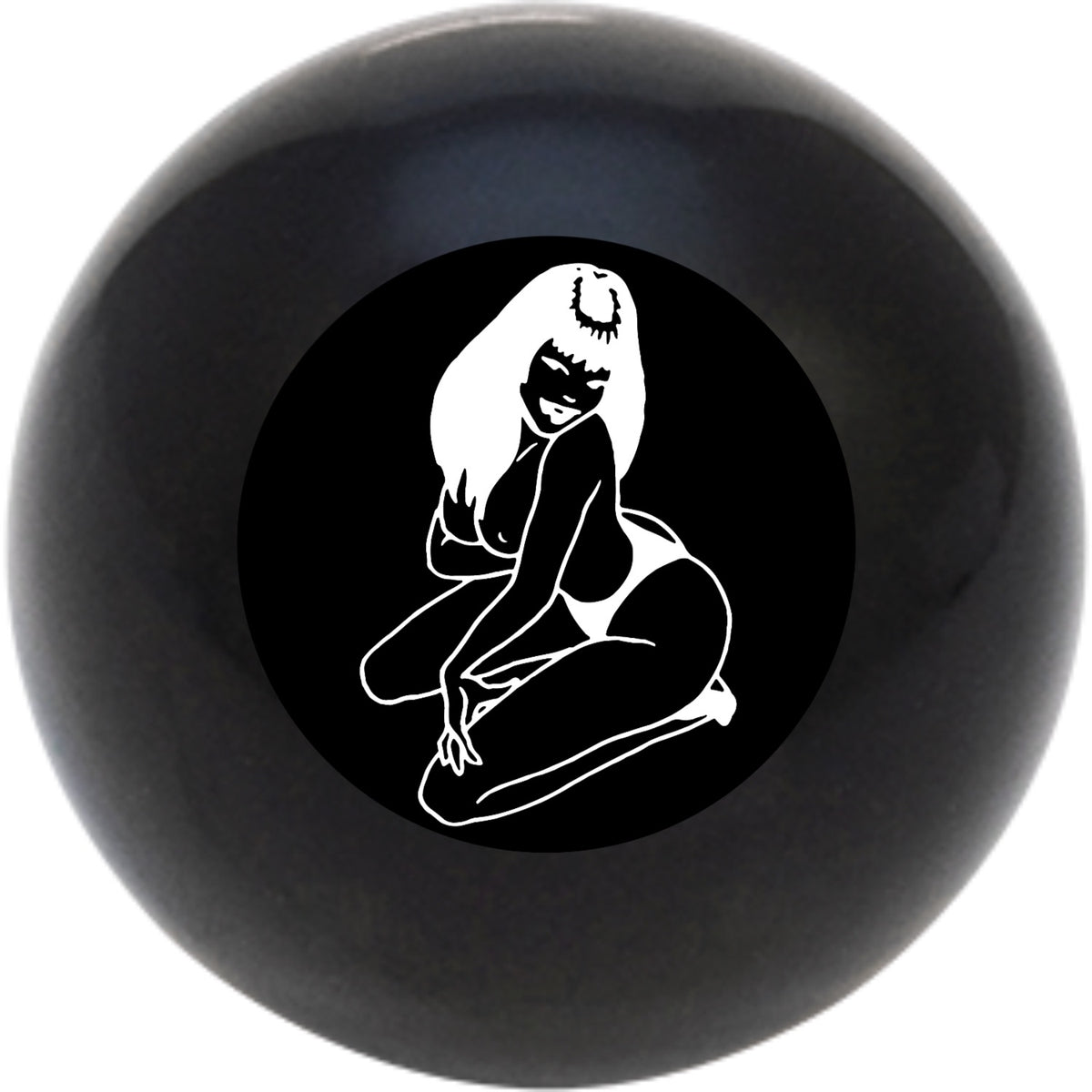Custom Printed Solid Billiard Pool Cue Ball Shift Knob with Steel M16 x 1.5 Insert 397