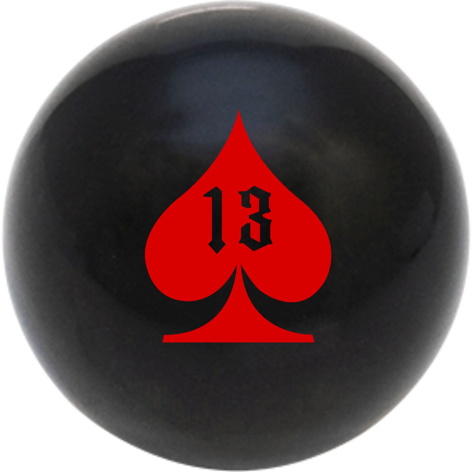 Custom Printed Solid Billiard Pool Cue Ball Shift Knob with Steel M16 x 1.5 Insert 363
