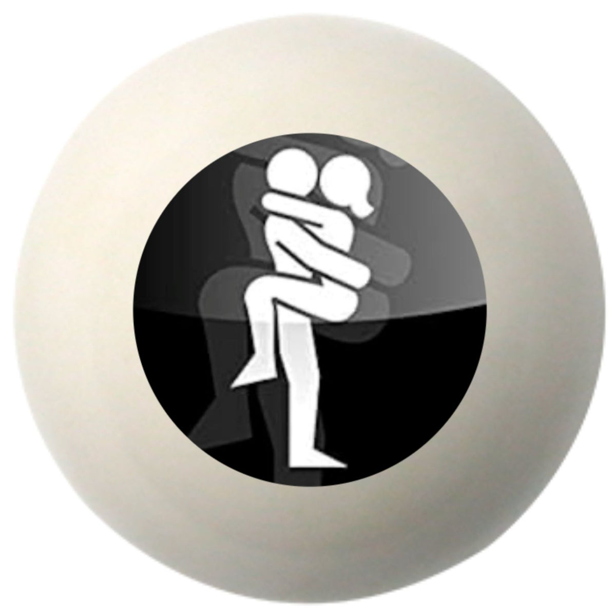 Custom Printed Solid Billiard Pool Cue Ball Shift Knob with Steel M16 x 1.5 Insert 394