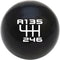 Custom Printed Solid Billiard Pool Cue Ball Shift Knob with Steel M16 x 1.5 Insert 368