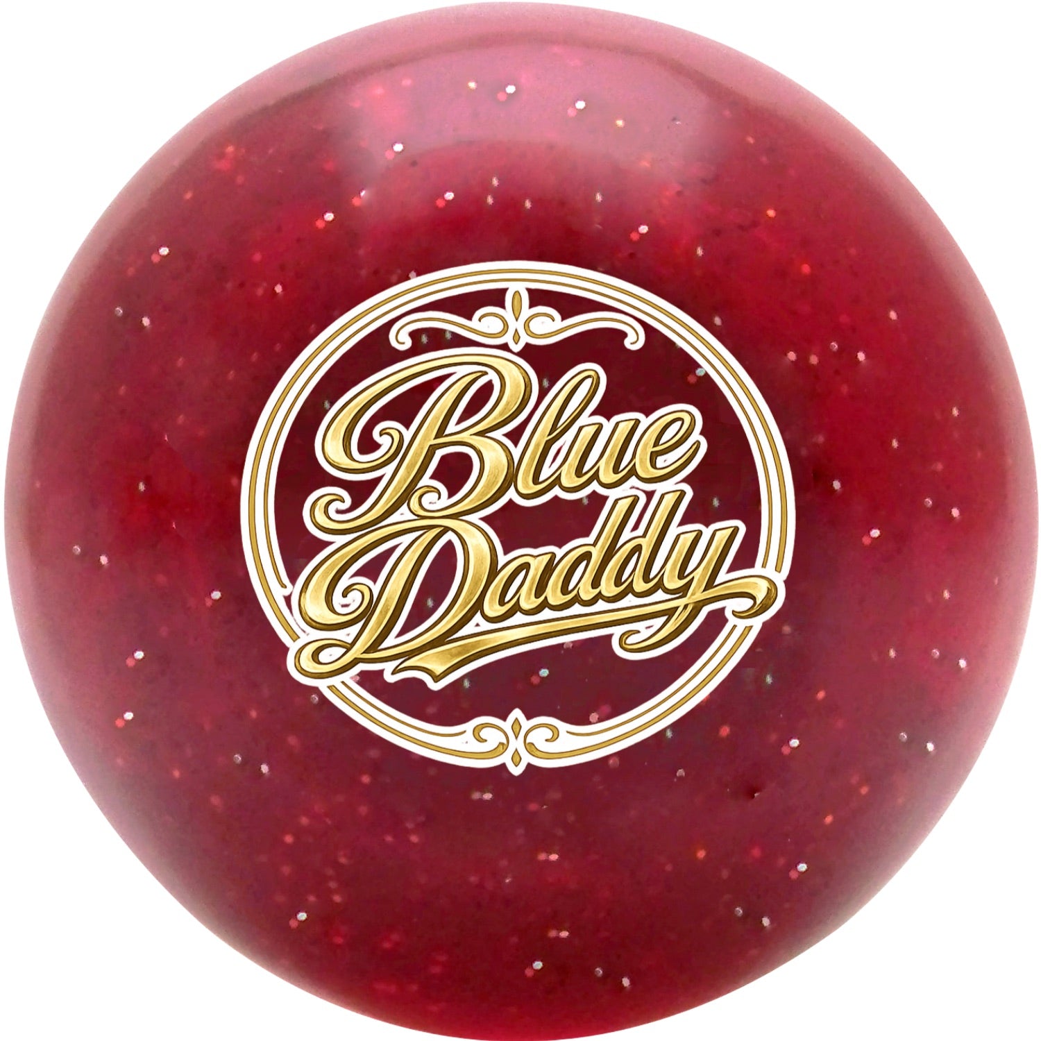 Custom Printed Translucent Metal Flake Sparkle Retro Vintage Round Shift Knob with 16mm x 1.5 Insert 580
