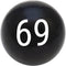 Custom Printed Solid Billiard Pool Cue Ball Shift Knob with Steel M16 x 1.5 Insert 405