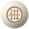 Custom Printed Solid Billiard Pool Cue Ball Shift Knob with Steel M16 x 1.5 Insert 392