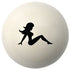 Custom Printed Solid Billiard Pool Cue Ball Shift Knob with Steel M16 x 1.5 Insert 254