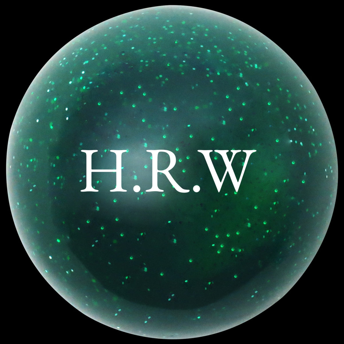 Custom Printed Translucent Metal Flake Sparkle Retro Vintage Round Shift Knob with 16mm x 1.5 Insert 365