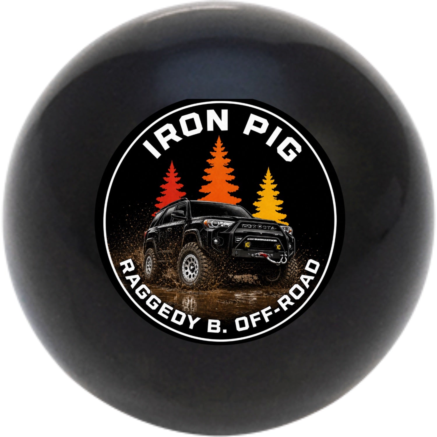 Custom Printed Solid Billiard Pool Cue Ball Shift Knob with Steel M16 x 1.5 Insert 288