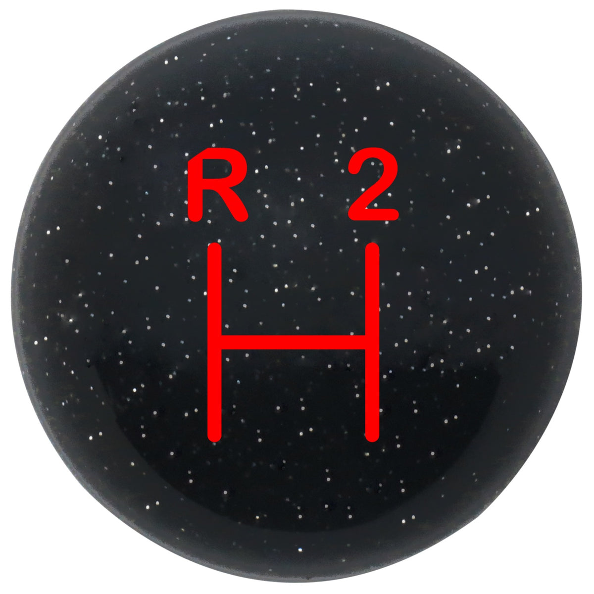 Custom Printed Translucent Metal Flake Sparkle Retro Vintage Round Shift Knob with 16mm x 1.5 Insert 359