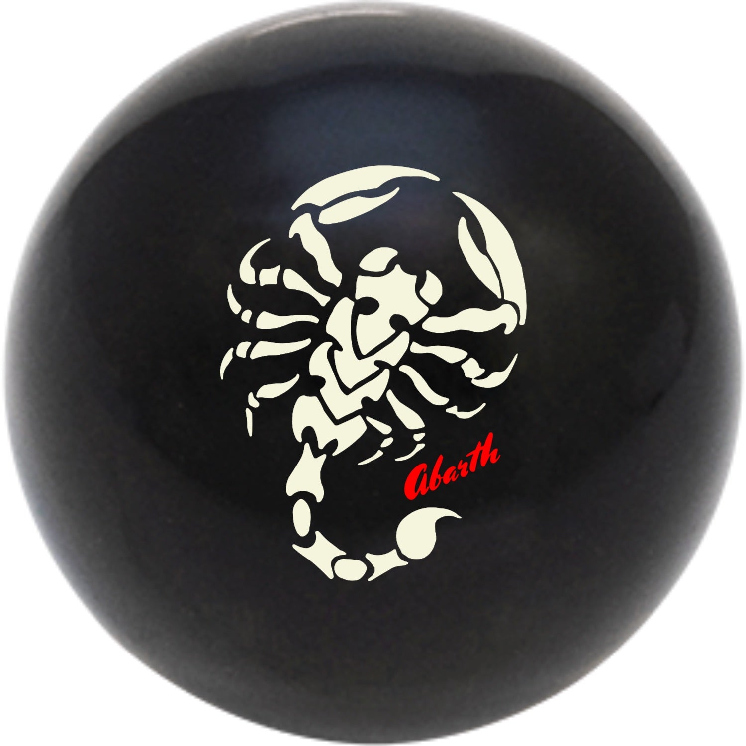 Custom Printed Solid Billiard Pool Cue Ball Shift Knob with Steel M16 x 1.5 Insert 272