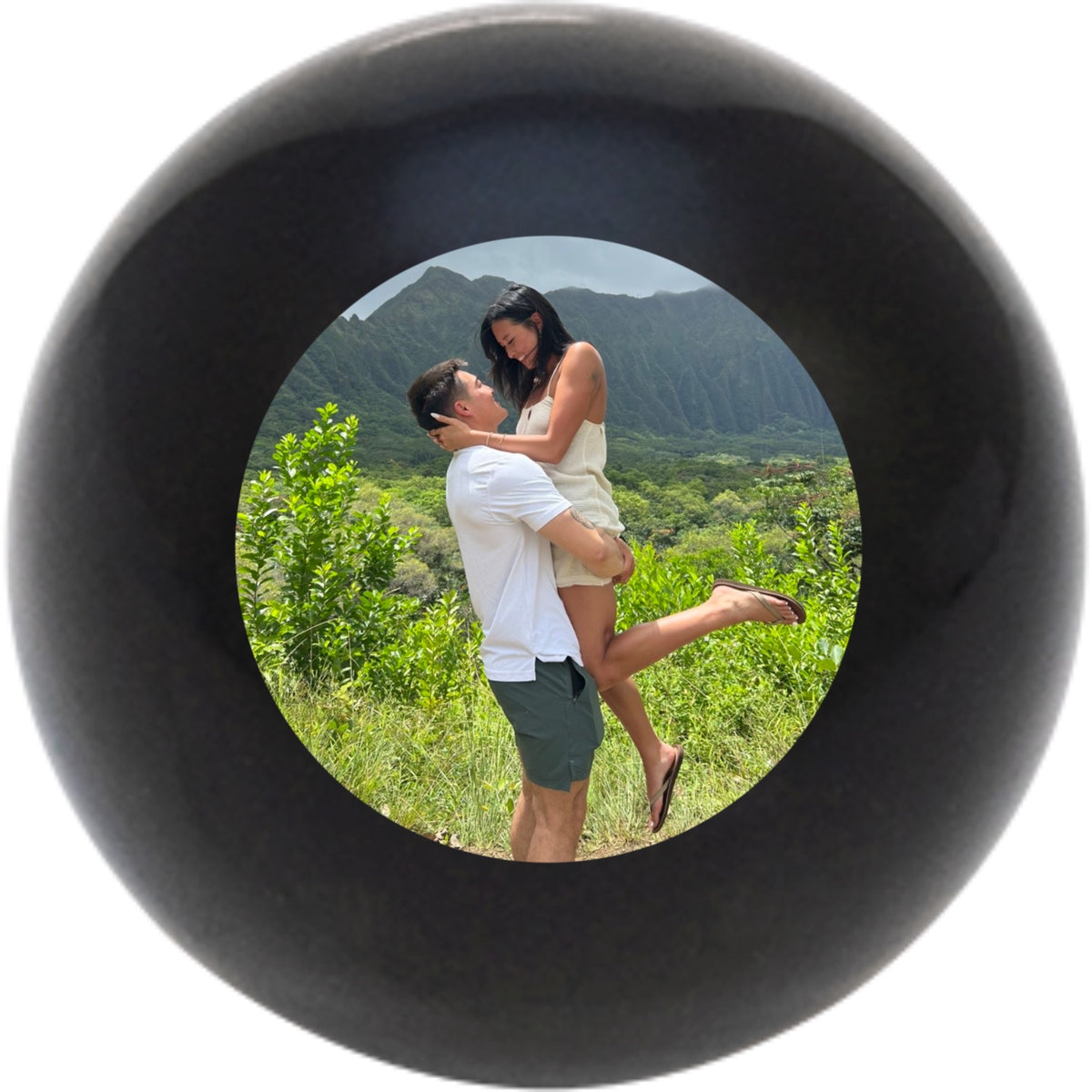 Custom Printed Solid Billiard Pool Cue Ball Shift Knob with Steel M16 x 1.5 Insert 360